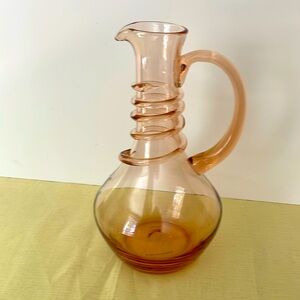 Anthropologie Peach Pitcher